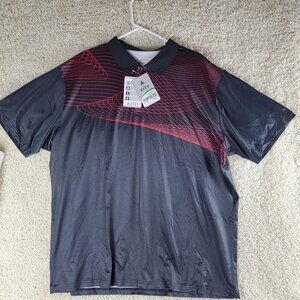 NWT Mens Polo 2XLarge, Polyester / Spandex, Short Sleeve, New Moisture Wicking